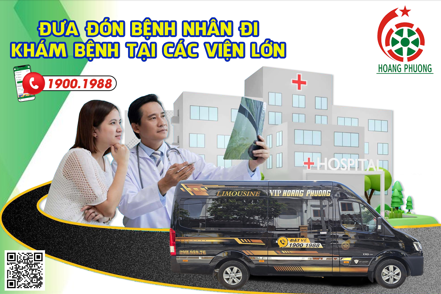 Xe limousine đón trả bệnh nhân tận nơi tại các bệnh viện Hà Nội - Hải Phòng