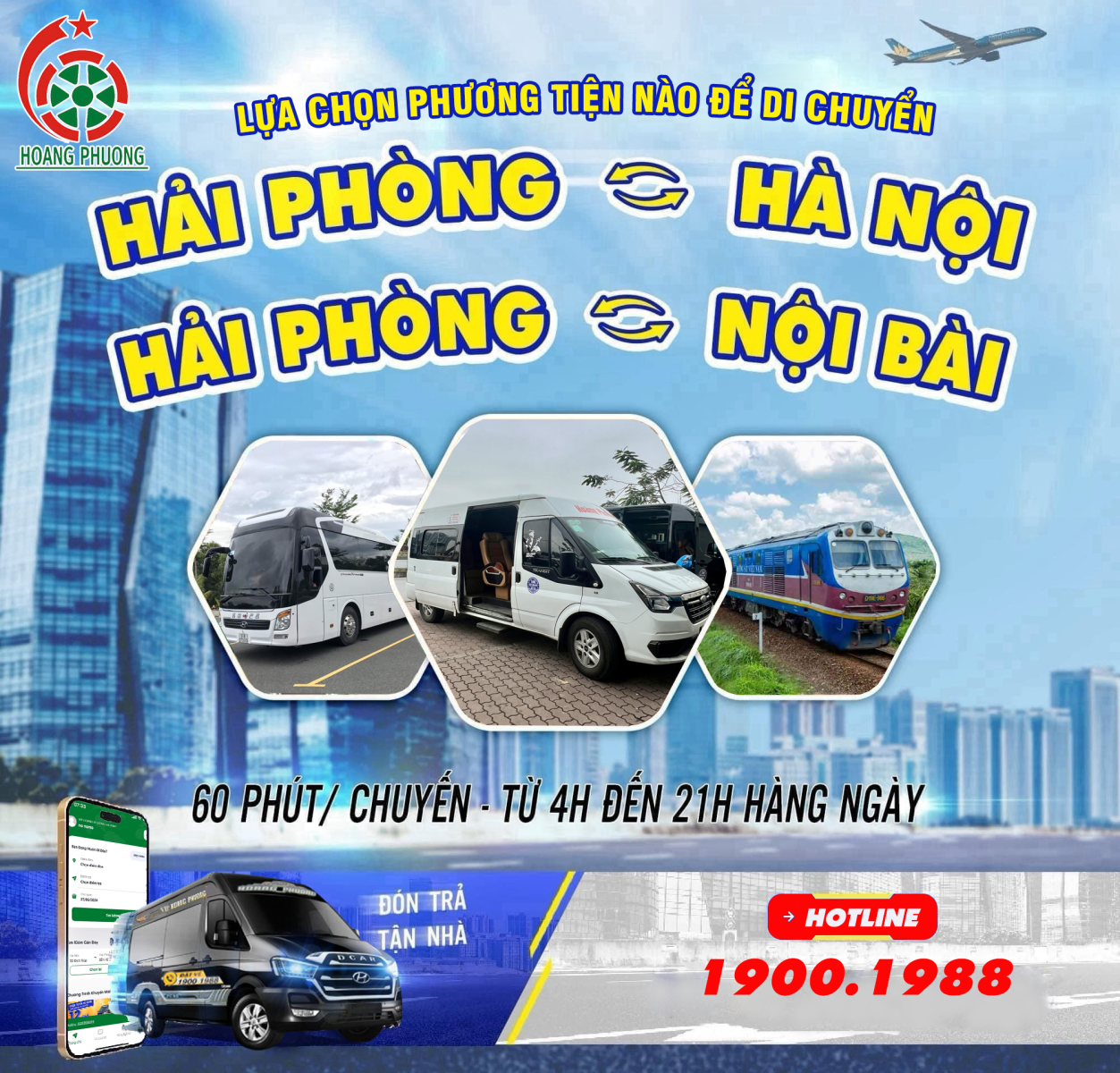 Xe khách, tàu hỏa, limousine, nên chọn loại phương tiện nào cho hành trình Hải Phòng- Hà Nội?