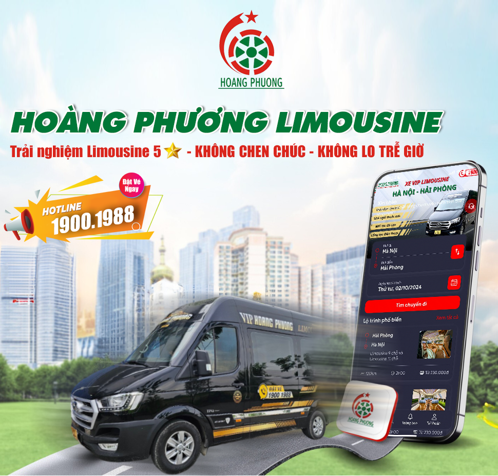 Hoàng Phương Limousine: Di chuyển êm ái, tận hưởng dịch vụ 5 sao