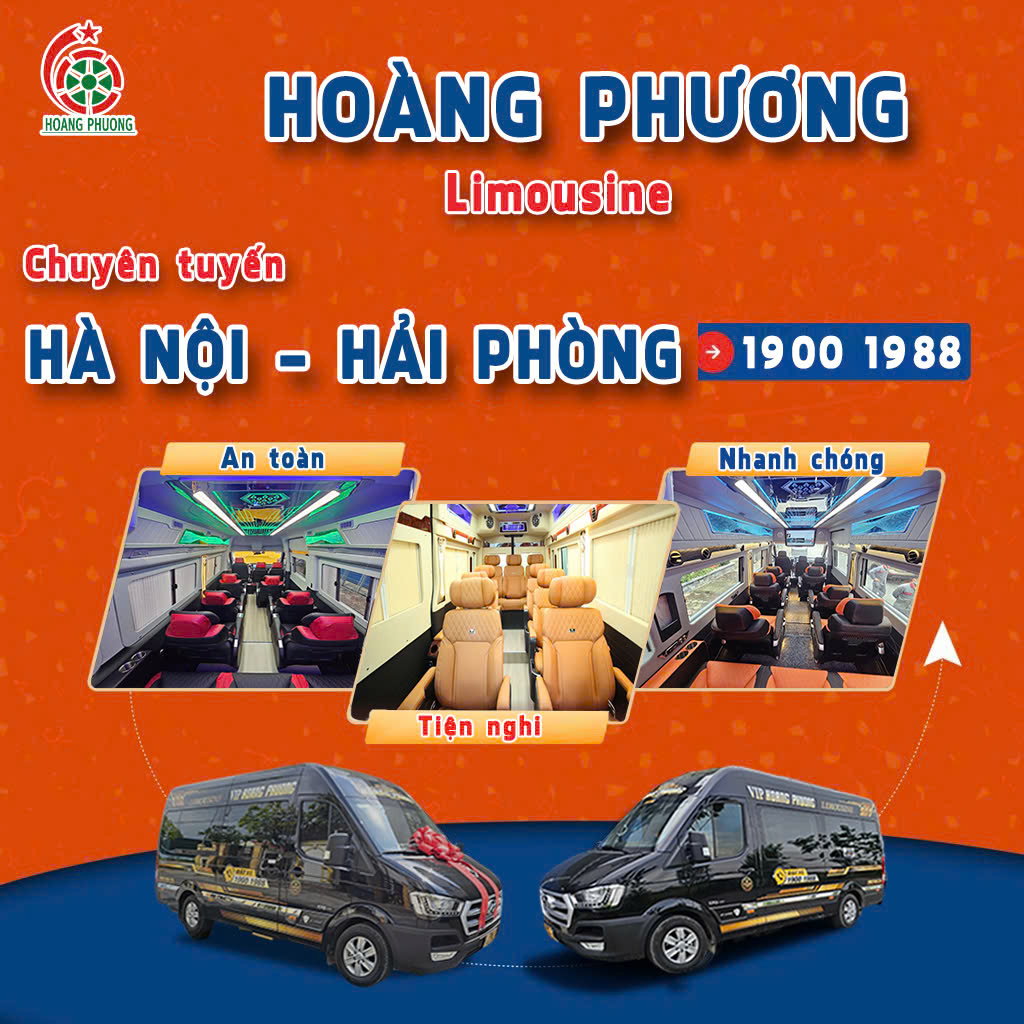 Hoàng Phương Limousine chuyên tuyến Hà Nội - Hải Phòng: Hành Trình 5 Sao, Tiện Nghi Tối Ưu