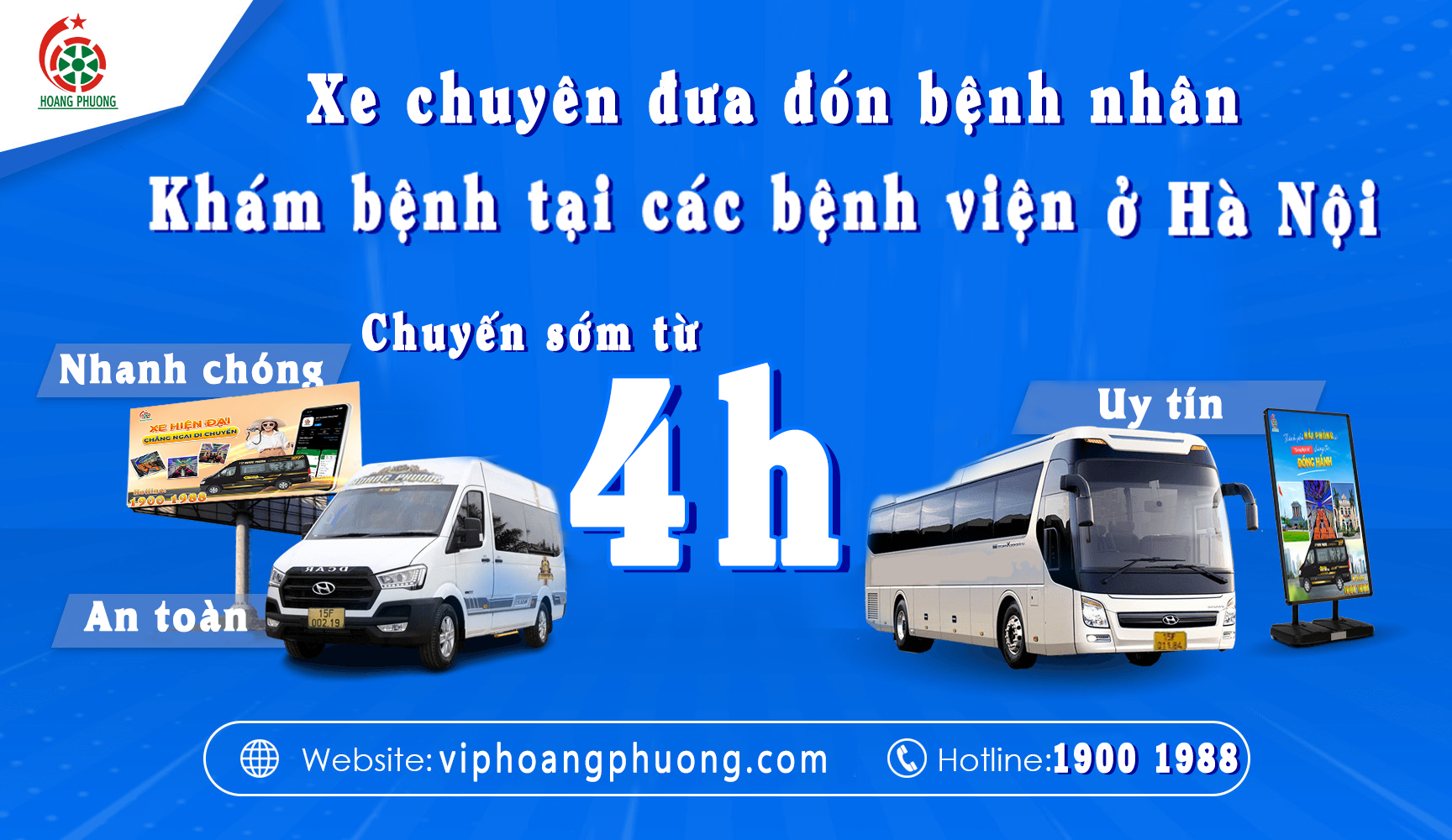 HOÀNG PHƯƠNG LIMOUSINE: CHUYÊN ĐƯA ĐÓN CÁC BỆNH NHÂN KHÁM BỆNH TẠI CÁC VIỆN LỚN Ở HÀ NỘI 